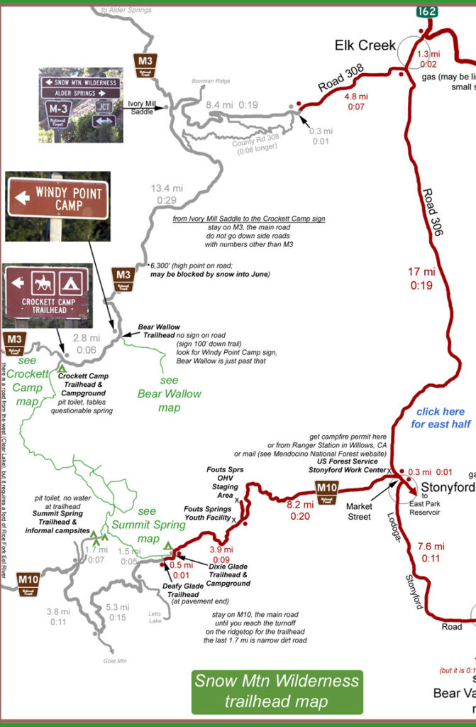 map TRAILHEADS WEST